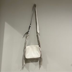 Rebecca Minkoff white fringe purse